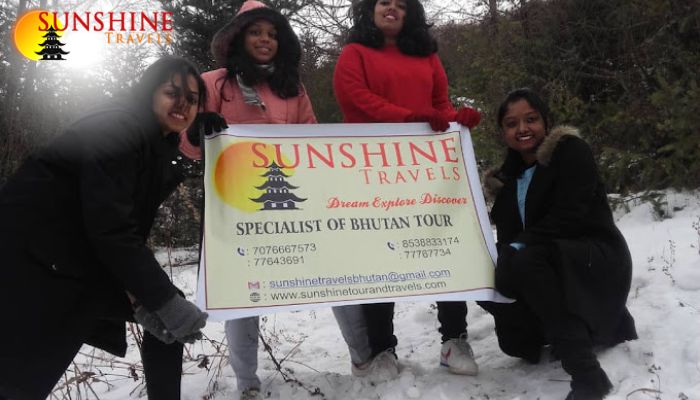 sunshine travels girls bhutan trip