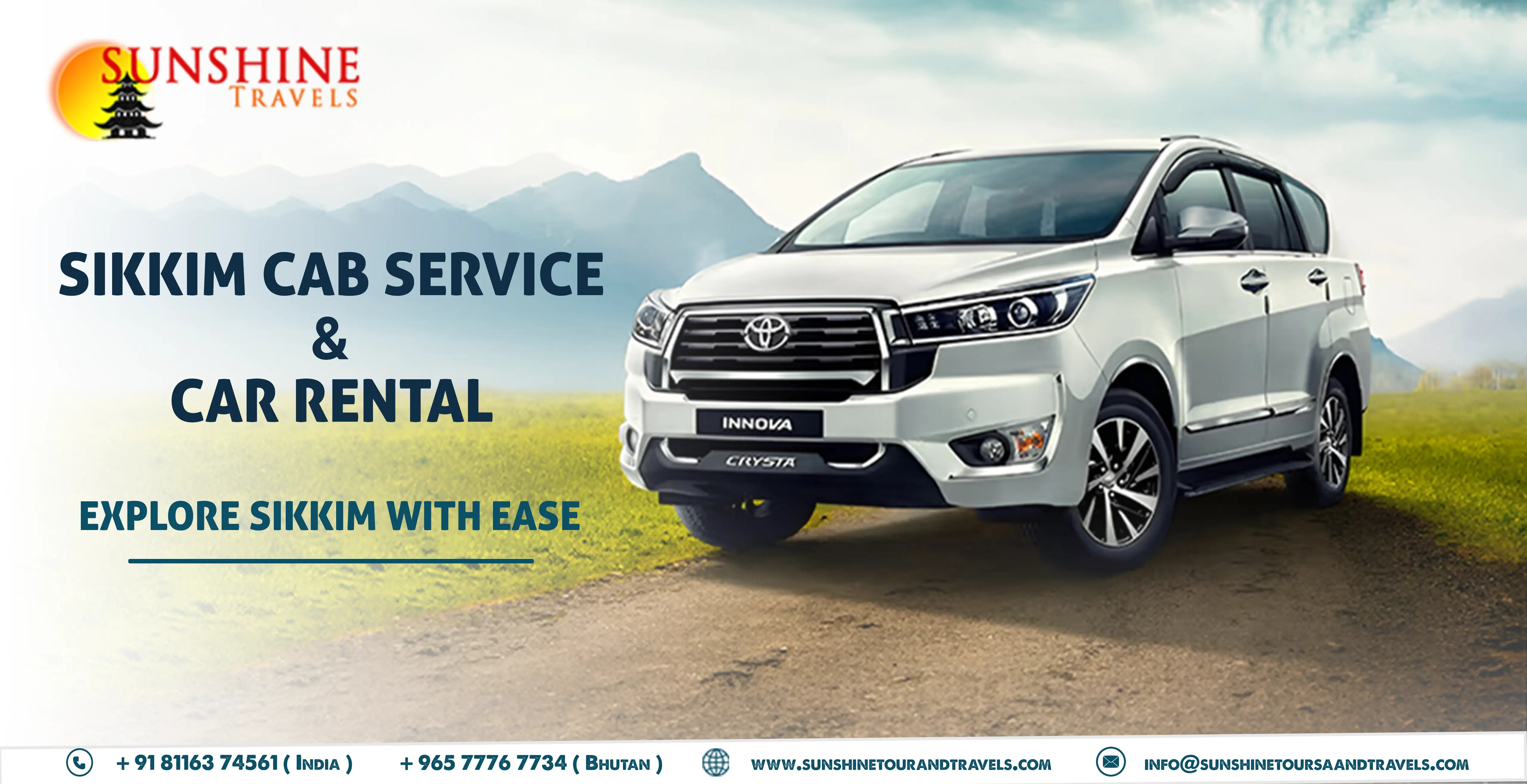 Sikkim Cab Service & Car Rental Explore Sikkim with Ease - Sun Shine Tour and Travels